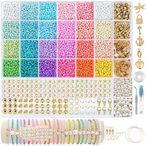 Sale at Wholesale Price 24 Color Glass Candy Color Seed Beads Set