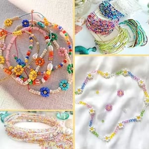 Wholesale DIY Jewelry Kits 2mm Glass Seed Beads 7*4mm Letter Beads Set