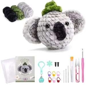 2024 Hot Sell Crochet Animal Kits for Beginners DIY Knitting Doll Set