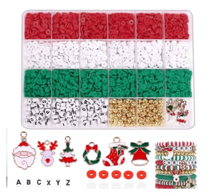 Wholesale Polymer Clay Beads Set Christmas Gift DIY Jewelry Charm Kit