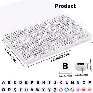 Manufacturers Direct Selling Letter Beads and Colorful Heart Beads Kit
