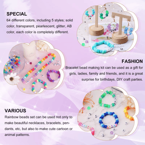 Factory Direct Selling Ponny Beads Set with Square Letter Beads Kit
