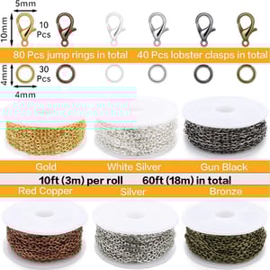 Wholesale Metal Chain DIY Jewelry Making Findings Chain Jewelry Chains