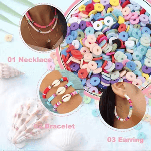 Wholesale Selling 24 Color 6mm Clay Beads with 26 Letters Beads Kit