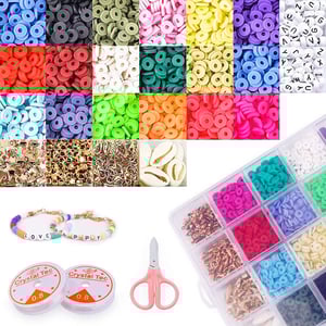 Factory Direct Selling Heishi Clay Bead Golden Bead DIY Jewelry Kit