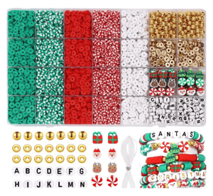 Wholesale Polymer Clay Beads Set Christmas Gift DIY Jewelry Charm Kit