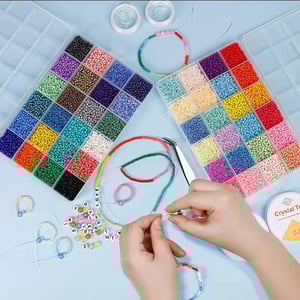 Sale at Wholesale Price 24 Color Glass Candy Color Seed Beads Set