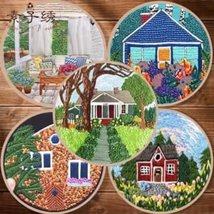 2024 Hot Sell Handwork Creative Embroidery Material Novice Weaving Kit