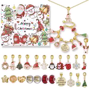 Wholesale Sell 2024 New Christmas Countdown Calendar Jewelry Set