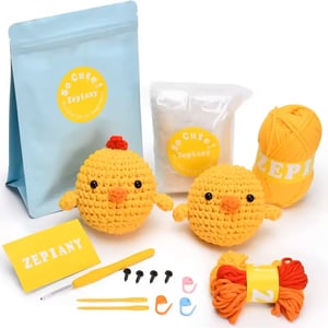 Hot Selling Product Crochet Chick Doll Set DIY Yarn Woven Pendant Kits