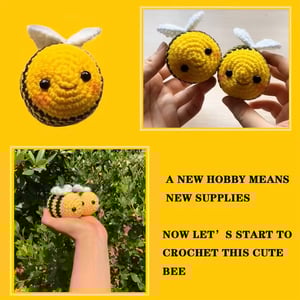 Wholesale Crochet Bee Chick Rabbit Kits DIY Knitting Animal Doll Set