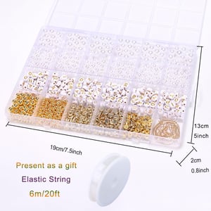 Factory Wholesale Golden Color Letter Beads Set DIY Make Jewelry Kit