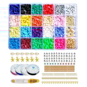 Wholesale Sell Round Ceramic Beads 6mm Polymer Clay Bead Kit