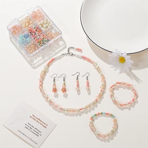 Sale at Wholesale Price 9 Grids Sweet Style Resin Glass Beads Kits