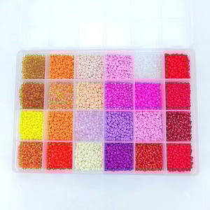 Factory Direct Selling Colorful Acrylic Seed Beads Kit DIY Beaded Set