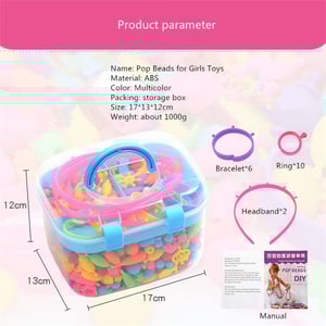 Wholesale Sell Colorful POP Beads Kit Creativity DIY Jewelry Beads Set