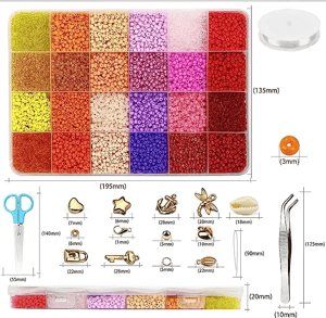 Factory Direct Selling Colorful Acrylic Seed Beads Kit DIY Beaded Set