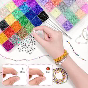Hot Sell Colorful Seed Mini Beads Set DIY Jewelry Making Kit Wholesale