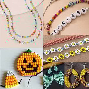 Factory Direct Selling Colorful Acrylic Seed Beads Kit DIY Beaded Set
