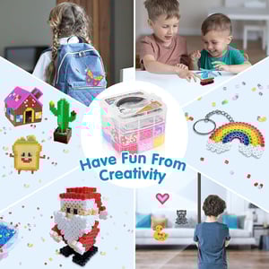 Wholesale 2024 Hot Sell Plastic Perler Bead Set 2.5&5mm Hama Bead Kit
