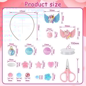 Wholesale Sell Pink & Blue Color Art DIY Bracelet Making Craft Kits