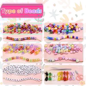 Sale at Wholesale Price Acrylic Color Hole Beads 6MM Letter Kit