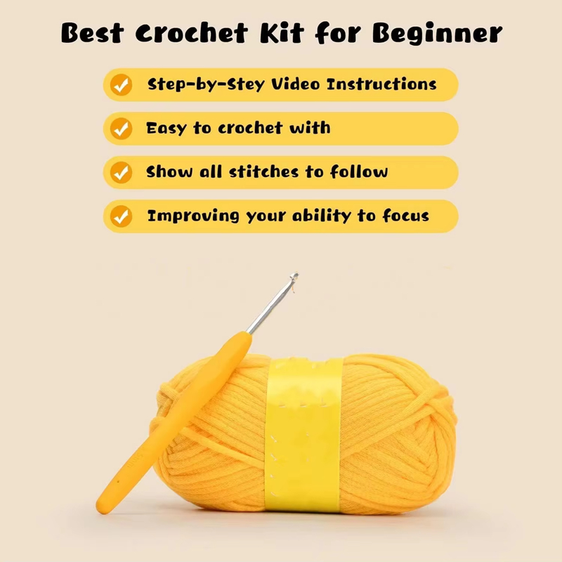 Wholesale Animal Knit Sets DIY Rabbit & Carrot Crochet Materials Kits
