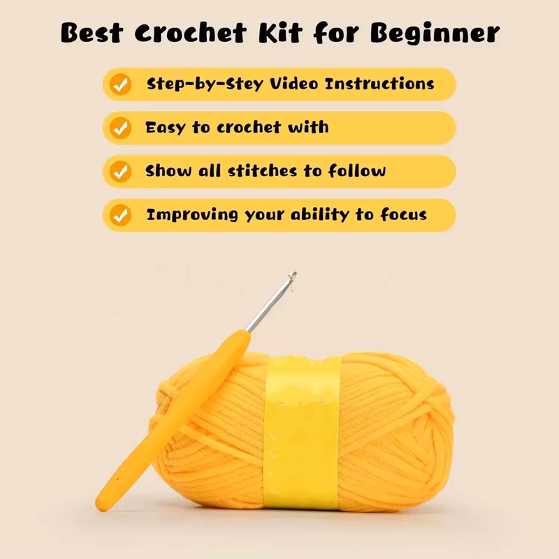 Beginners Easy DIY Making Knit Chick Crochet Doll Kits Manufacturers