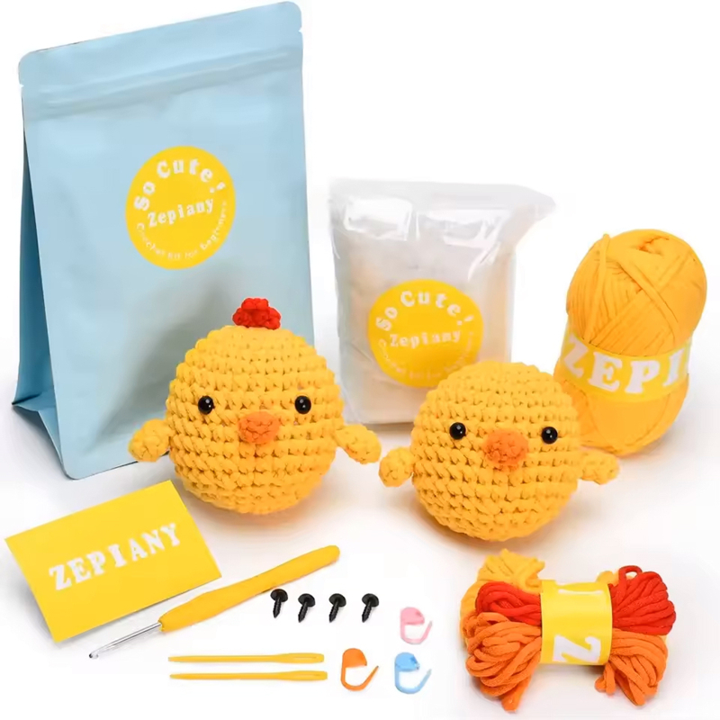 Beginners Easy DIY Making Knit Chick Crochet Doll Kits Manufacturers