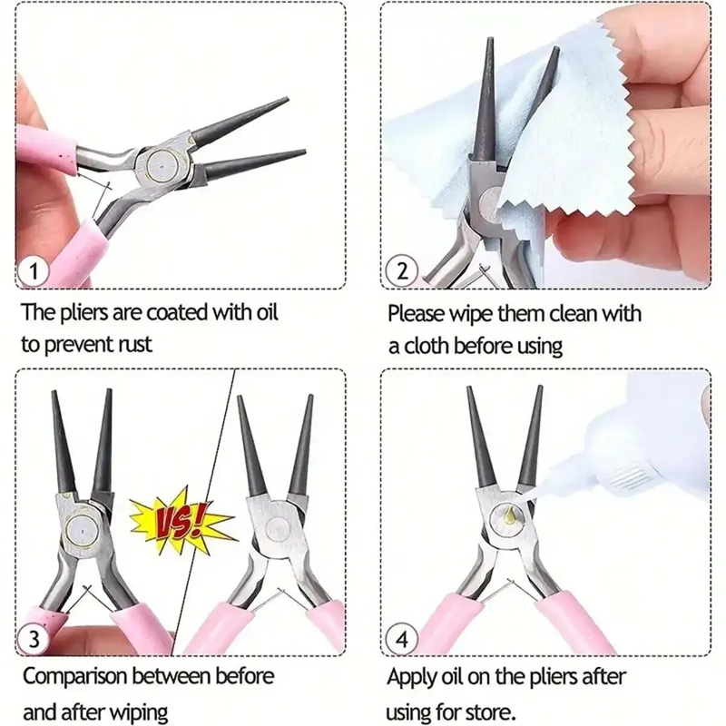 Mini Pliers Handle Anti-slip Fixing DIY Making and Repair Jewelry Tool