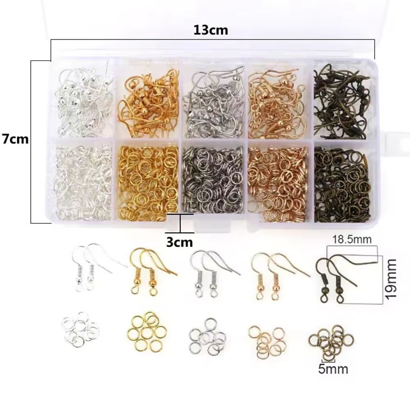 Factory Direct Selling 10 Grids DIY Jewelry Earhook Jump Ring Tool Kit