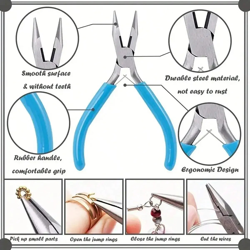 Mini Pliers Handle Anti-slip Fixing DIY Making and Repair Jewelry Tool