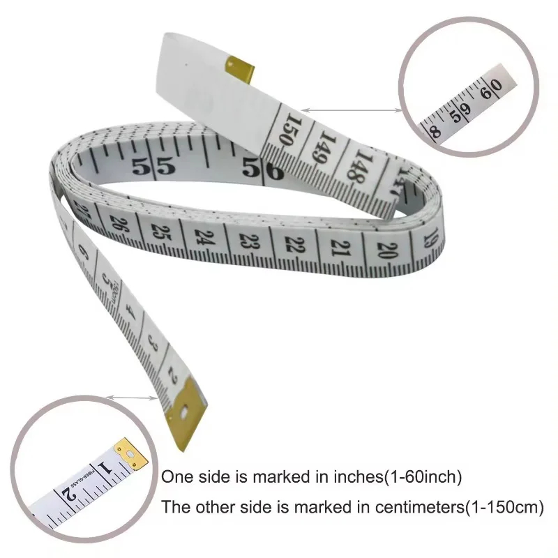 Wholesale 60 Inch Soft Tape Double Scale  Measurement Measuring Tools