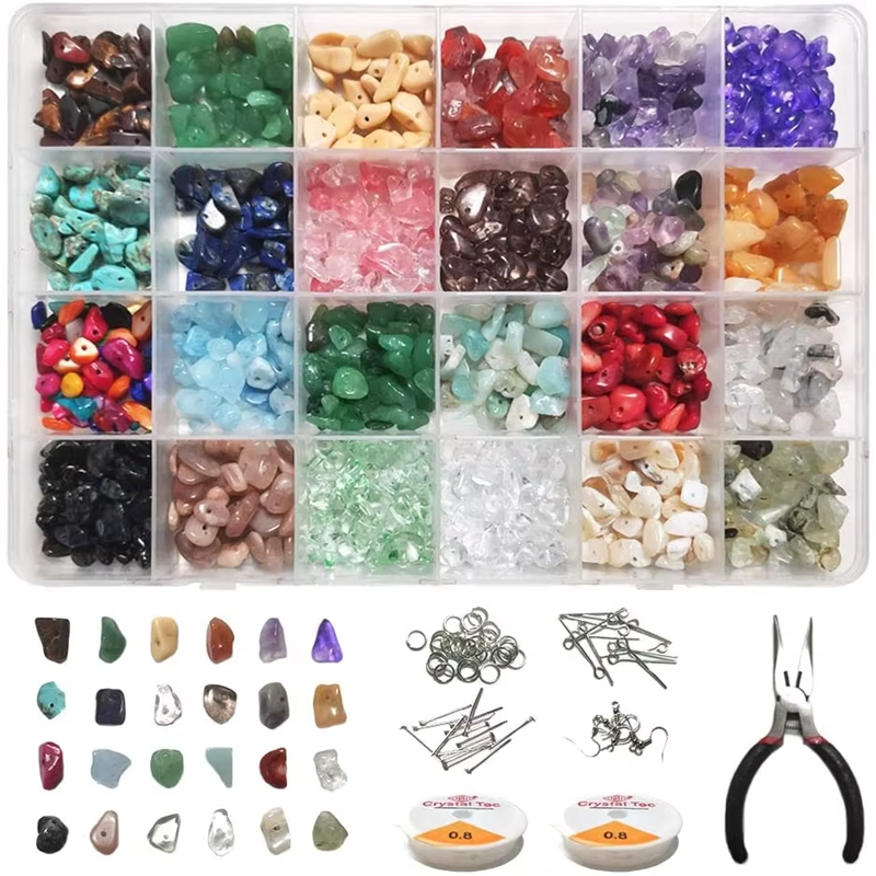 Factory Wholesale 24 Colors Natural Small Gemstone Set