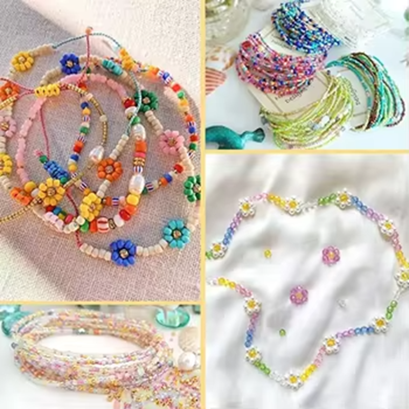 Wholesale Sell DIY Name Jewelry Kits Glass Seed Beads Letter Beads Set