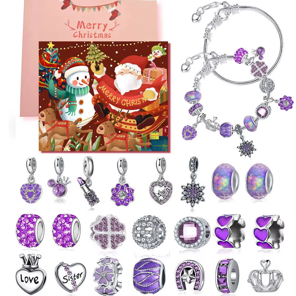 Charm Bracelet Making Kit Crystal Beads Jewelry Making Christmas GIfts