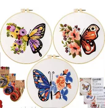 Factory Sell Cross Stitch Set Starter Handwork Making Embroidery Kits