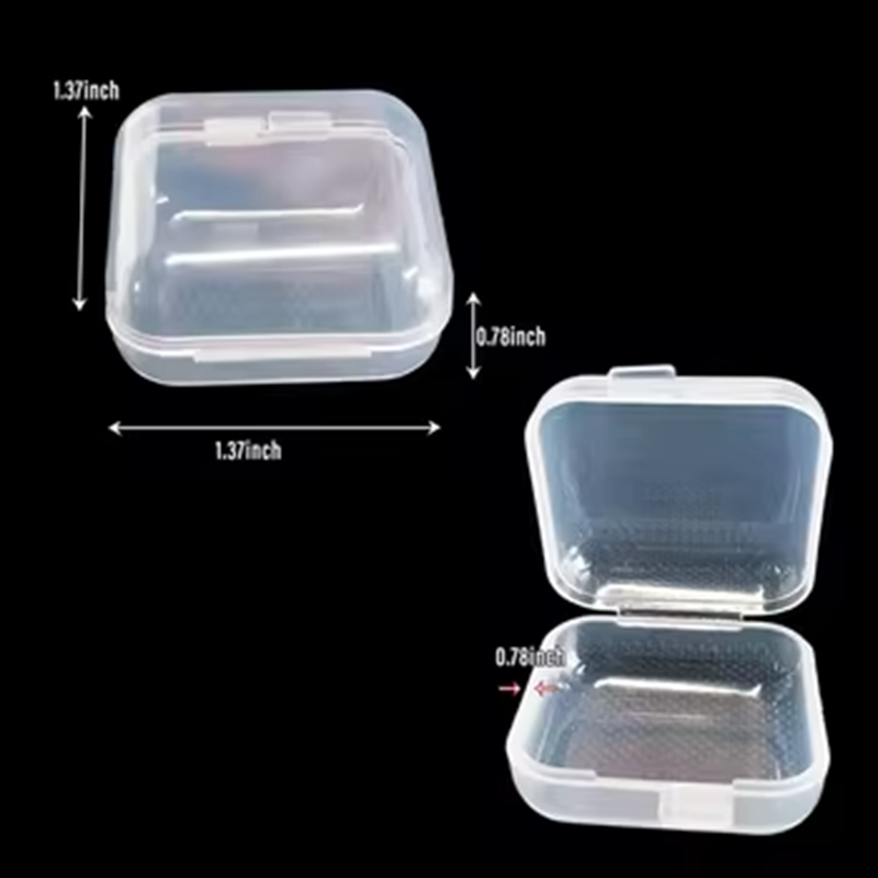 Wholesale Jewelry Ring Storage Clear Transparent Container Plastic Box