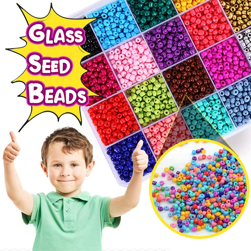 Factory Direct Selling 4mm Glass Seed Beads and Letter Beads Kits