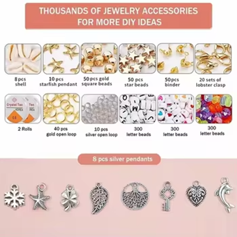 Factory Wholesale Sell Christmas Style 6mm Polymer Clay Beads Set