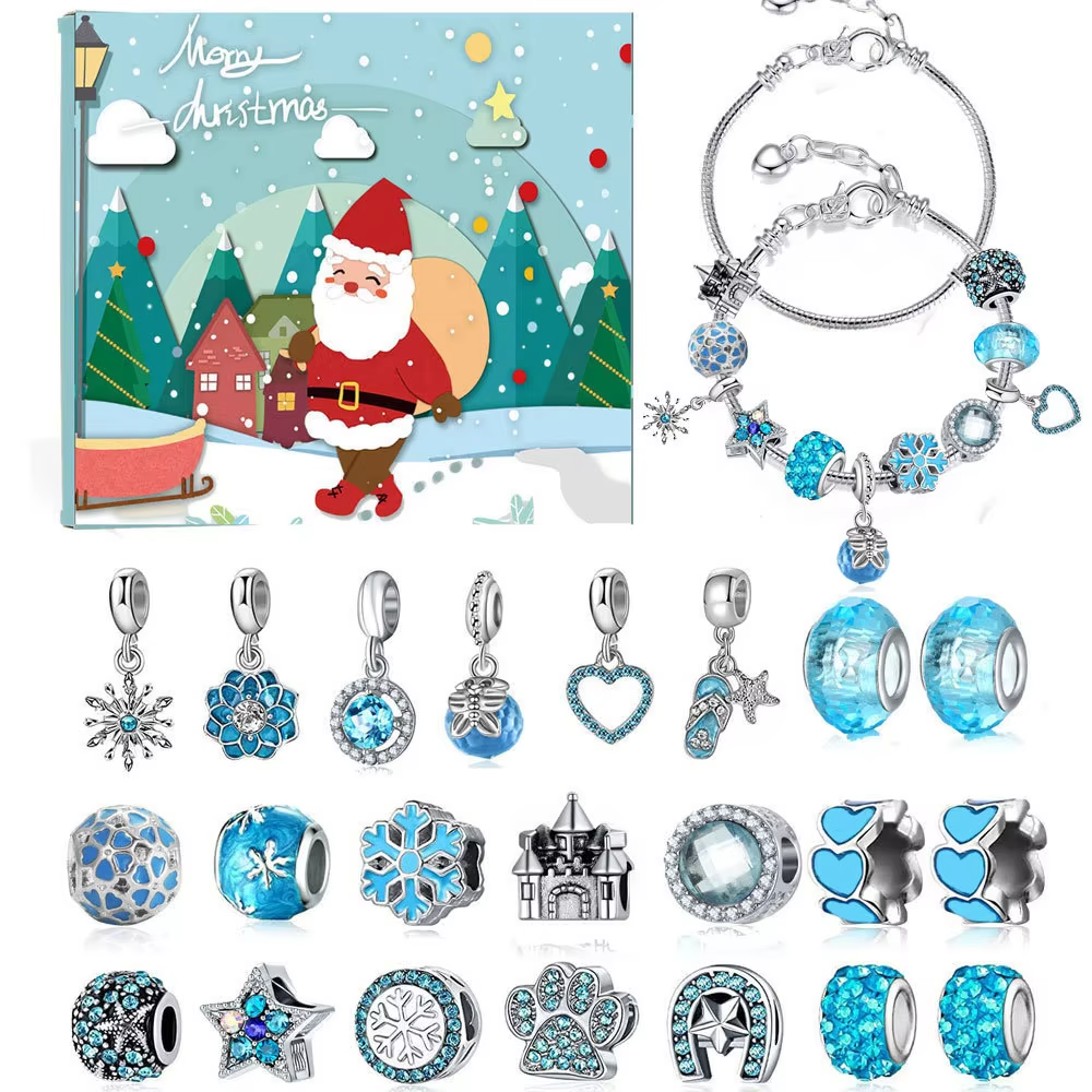 Charm Bracelet Making Kit Crystal Beads Jewelry Making Christmas GIfts
