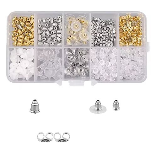 Factory Wholesale Sale of 10 Golds Silver Earrings Back Nail kit