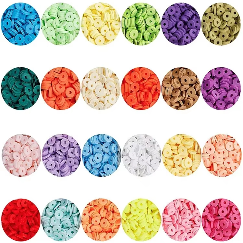 6mm Clay Sheet and 24 Grids Letter Beads Set