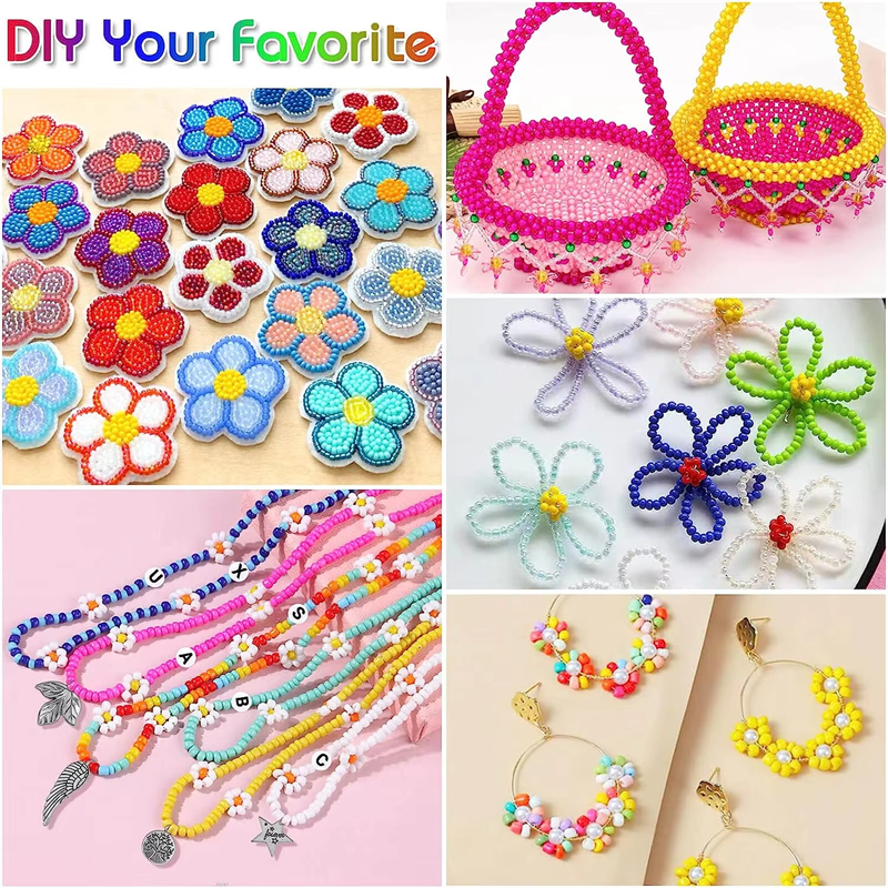 2mm Glass Seed Bead DIY Jewelry Making Kit
