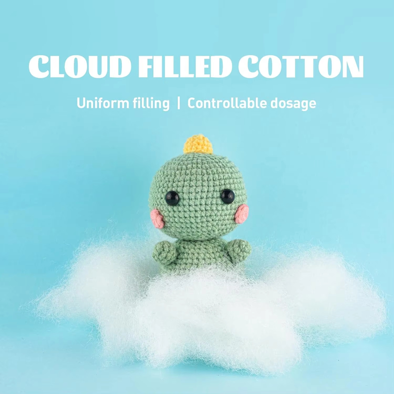 Wholesale Starter DIY Knitting Yarn Plush Dinosaurs Crochet Dolls Kits