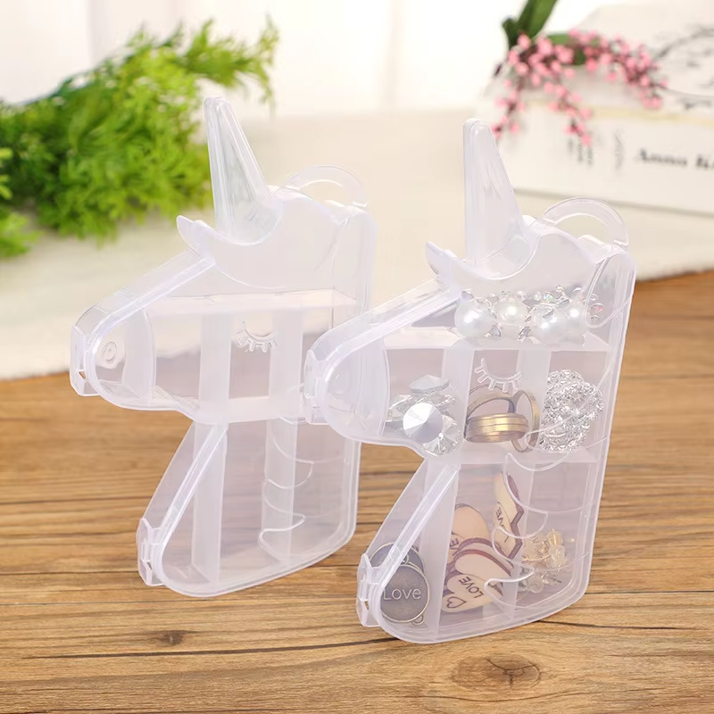 Plastic PP Box Beads Storage Container Box Special Shaped Clear Box