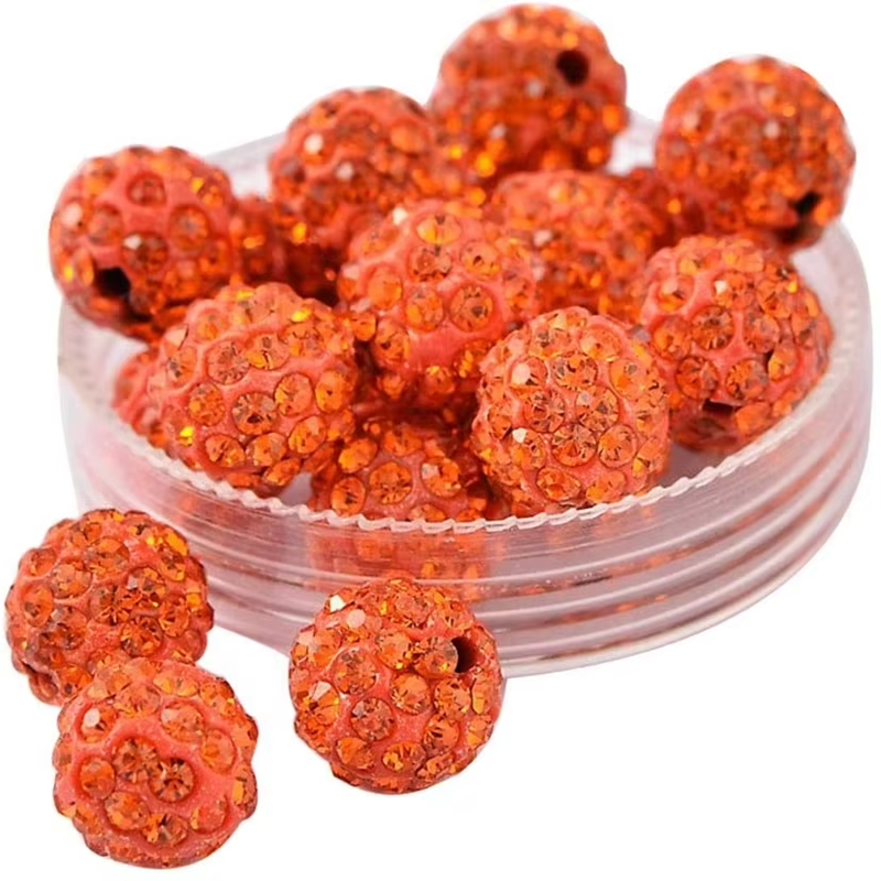 Hot Sell 10 mm Color Shambhala Clay Full Drill Balls Jewelry Wholesale