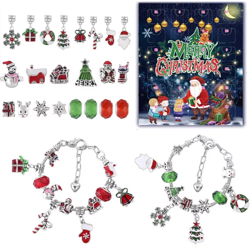 Charm Bracelet Making Kit Crystal Beads Jewelry Making Christmas GIfts