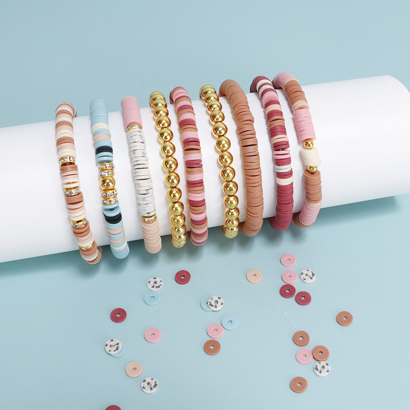 Sale at Wholesale Price Clay Beads with Golden Beads Kit