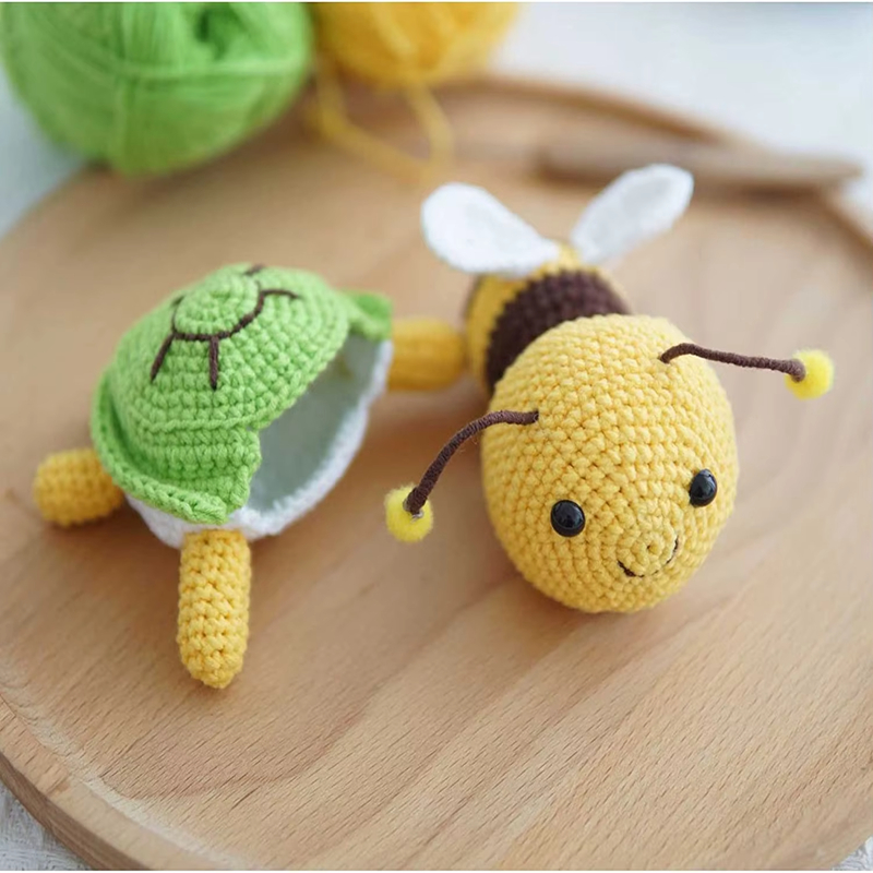 Wholesale Crochet Doll Set Yarn DIY Knitting Turtle Doll Pendant Kits